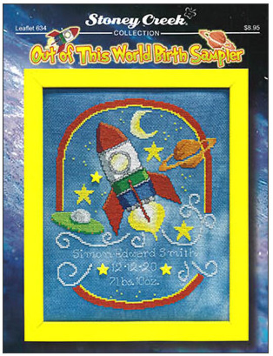 Out of This World Birth Sampler * Stoney Creek Collection * Cross ...