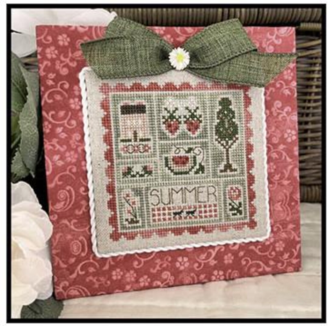Little House Needleworksクロスステッチキット図案　刺繍糸 BITS and PIECES of SUMMER * Little House Needleworks * Counted