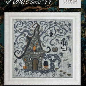 FABULOUS HOUSE SERIES * Haunted House #11 * Cottage Garden Samplings * Counted Cross Stitch Pattern-2