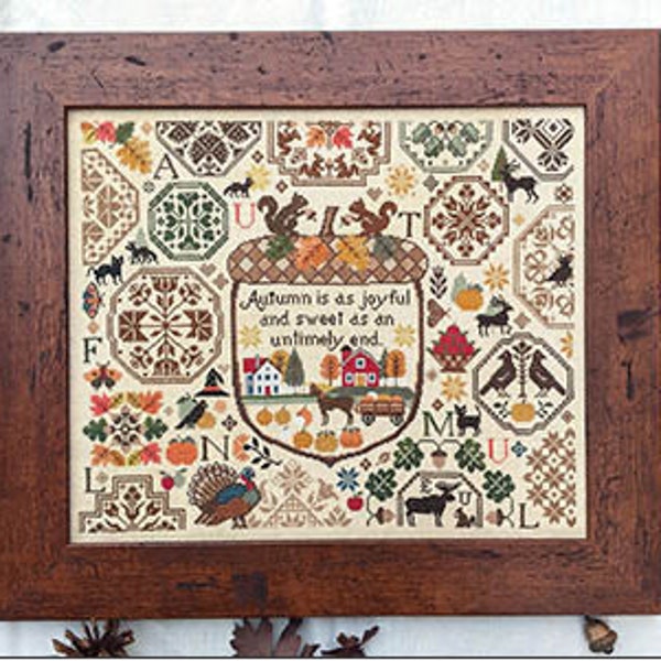 AUTUMN Is AS JOYFUL * Lila's Studio * Counted Cross Stitch  Pattern-3