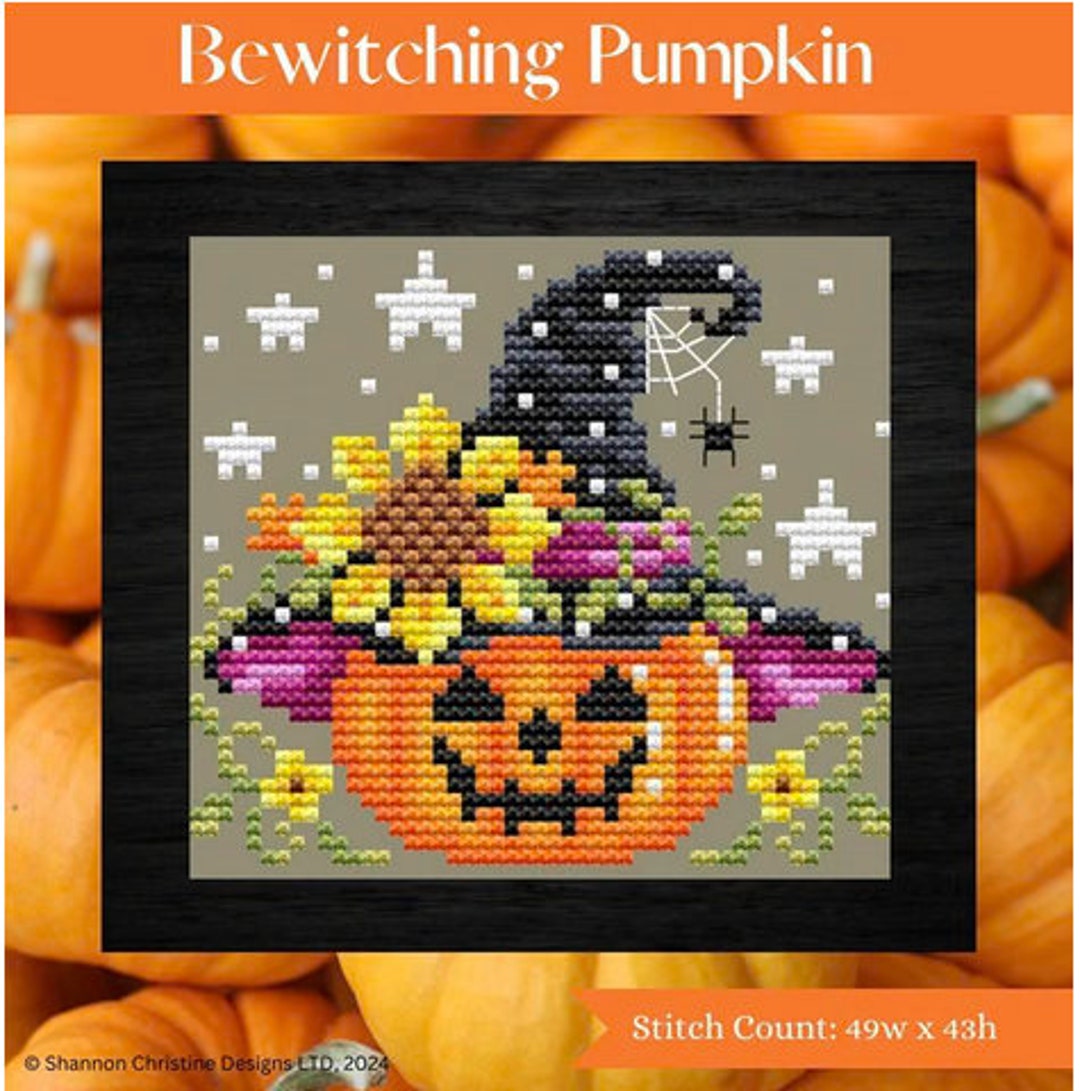 BEWITCHING PUMPKIN * Shannon Christine * Counted Cross Stitch Pattern-c ...