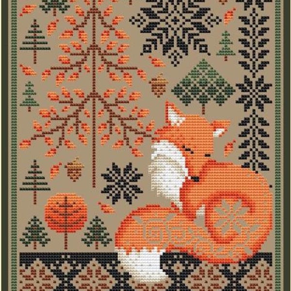 AUTUMN FOX * Shannon Christine * Cross Stitch Pattern- c