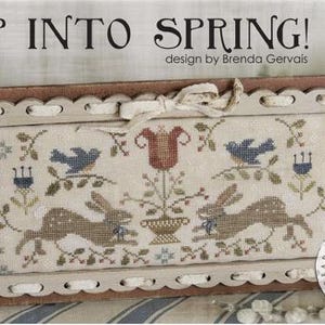 HOP INTO SPRING * Brenda Gervais * With Thy Needle & Thread * Cross Stitch pattern - b