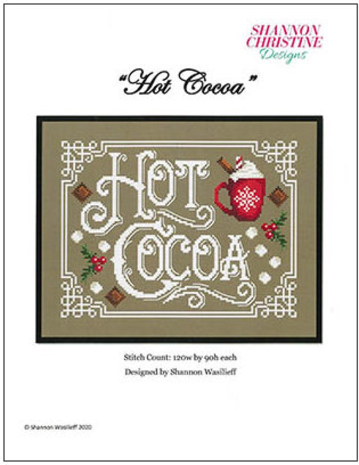 HOT COCOA * Shannon Christine Designs * Counted Cross Stitch Pattern-c ...