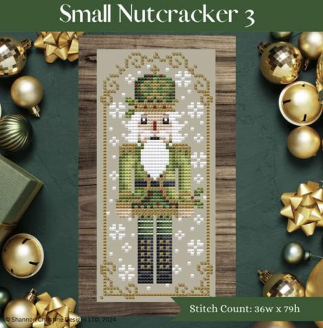 SMALL NUTCRACKER 3 * Shannon Christine Designs * Counted Cross Stitch ...