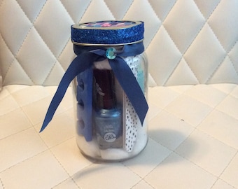 Midnight Sparkly Blue - Pedicure in a Jar