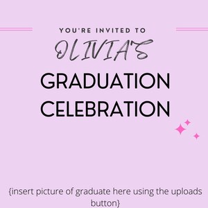 Pink Graduation Party Template