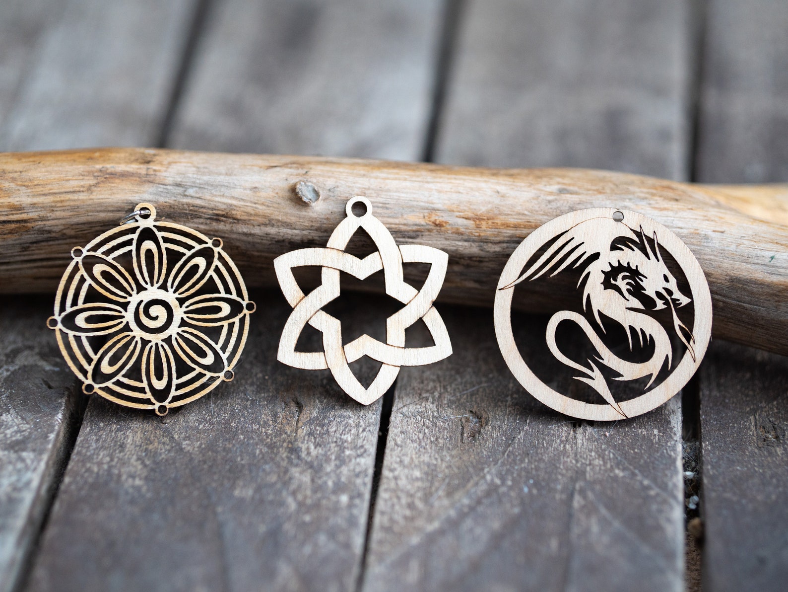 Set of 10 Laser Cut Necklaces Designs Vector SVG Files for Laser