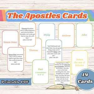 I dodici discepoli, 12 apostoli, Dodici discepoli, 12 discepoli, Gli apostoli, Apostoli, Discepoli di Gesù, Schede didattiche della Bibbia, Scuola domenicale