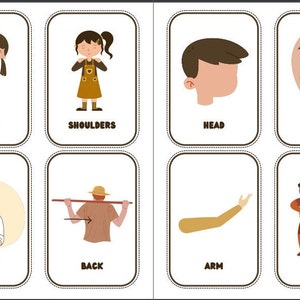 Parts of the Body, Body Parts for Kids, Human Body Preschool, Kids ...