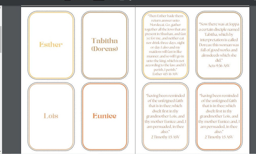 Bible Characters, Kids Bible Cards, Bible Flash Cards, Kids Bible Study ...