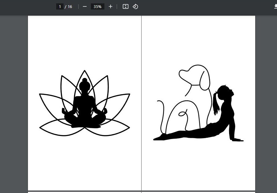 Yoga Poses Poster, Yoga Poses Printable, Yoga Printable, Yoga Art ...