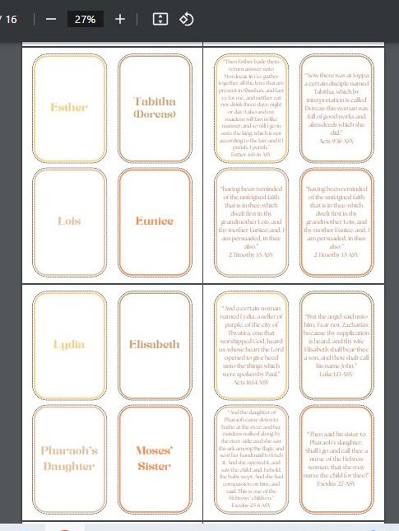 Bible Characters, Kids Bible Cards, Bible Flash Cards, Kids Bible Study ...