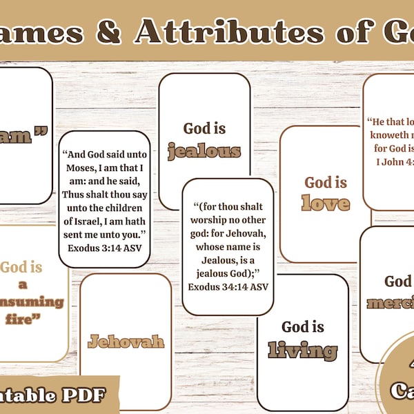Attributes of God - Etsy