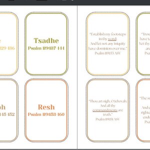 Psalm 119, Psalms, Psalms 119, Bible Flashcards, Kids Bible Cards ...