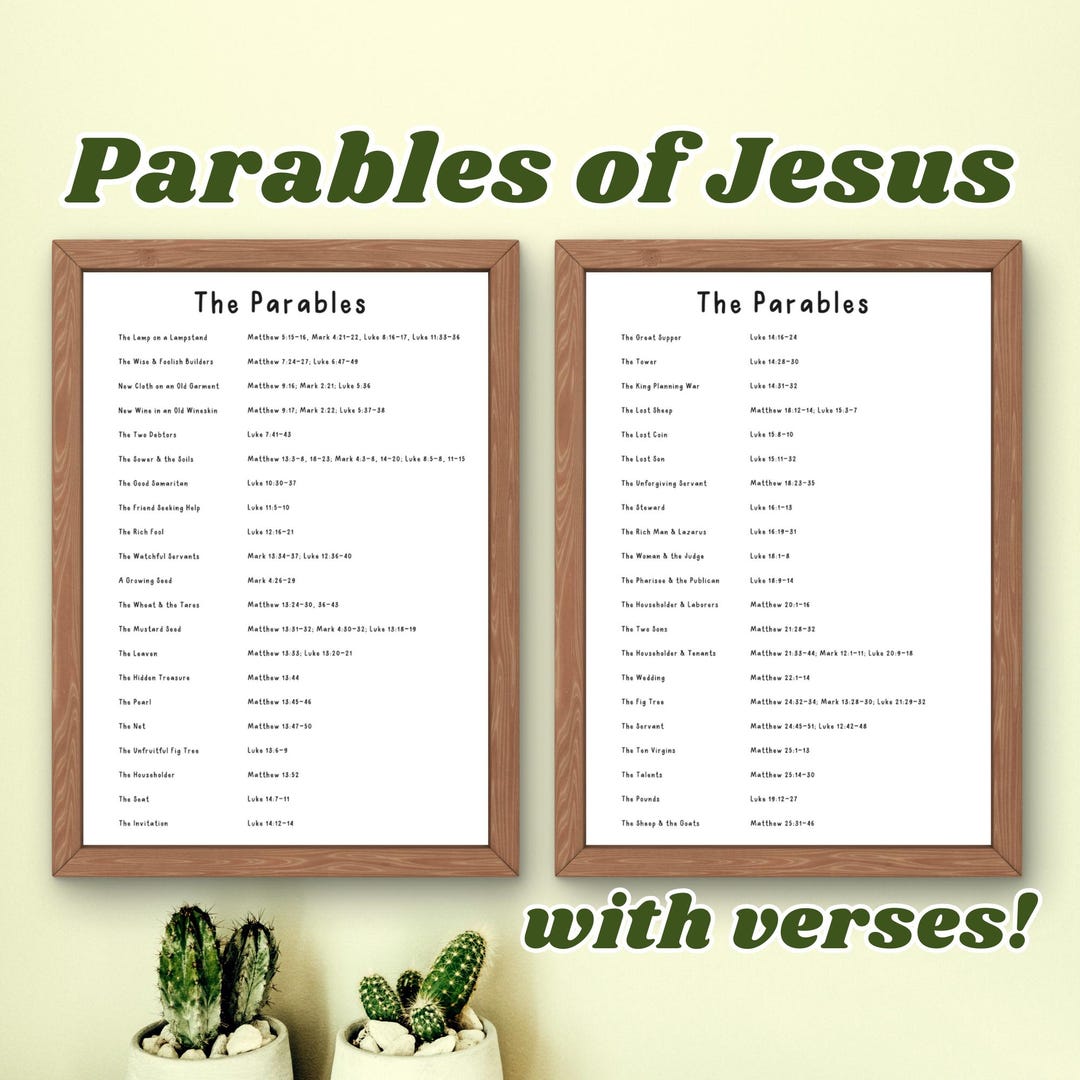 Parables, Parables of Jesus, Jesus Parables, Jesus Printable, Jesus ...