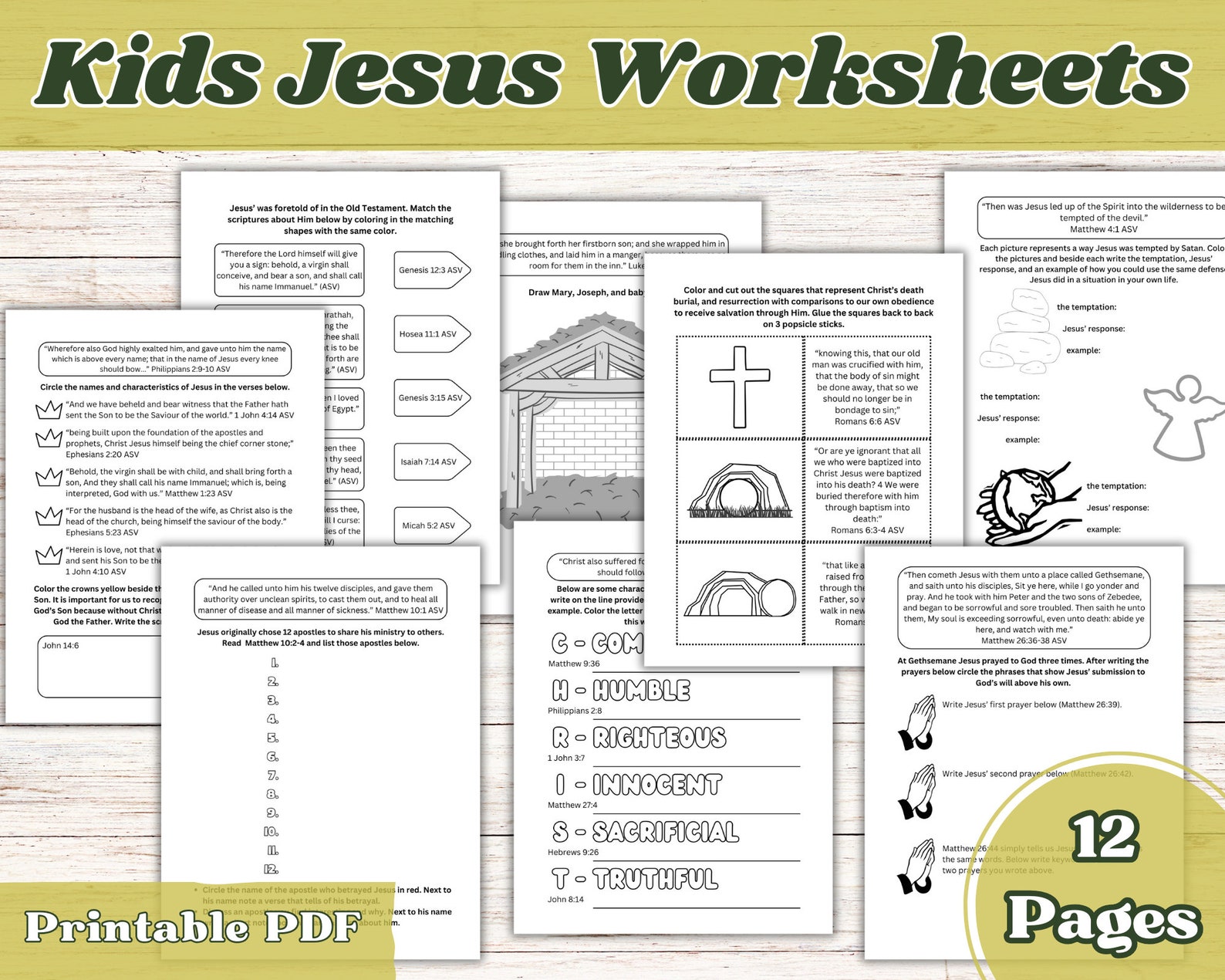 Jesus For Lesson Life of Jesus, Bible Worksheets, Jesus Printable, Kids Bible Study ...