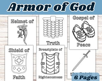 Armor of God, God’s Armor, Ephesians 6, Bible Coloring Pages, Bible Coloring, Bible Coloring Kids, Sunday School, Kids Bible Printable