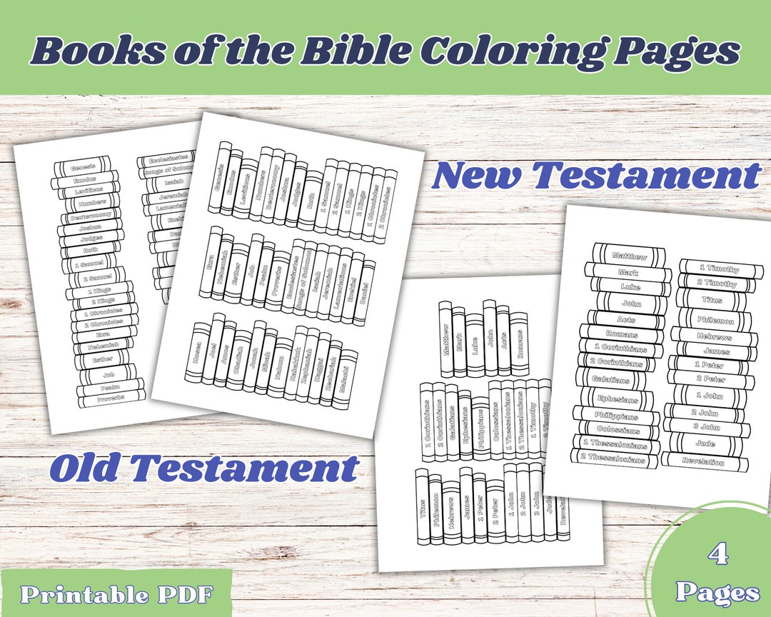 Books of the Bible Bible Coloring Pages Bible Activities Bible