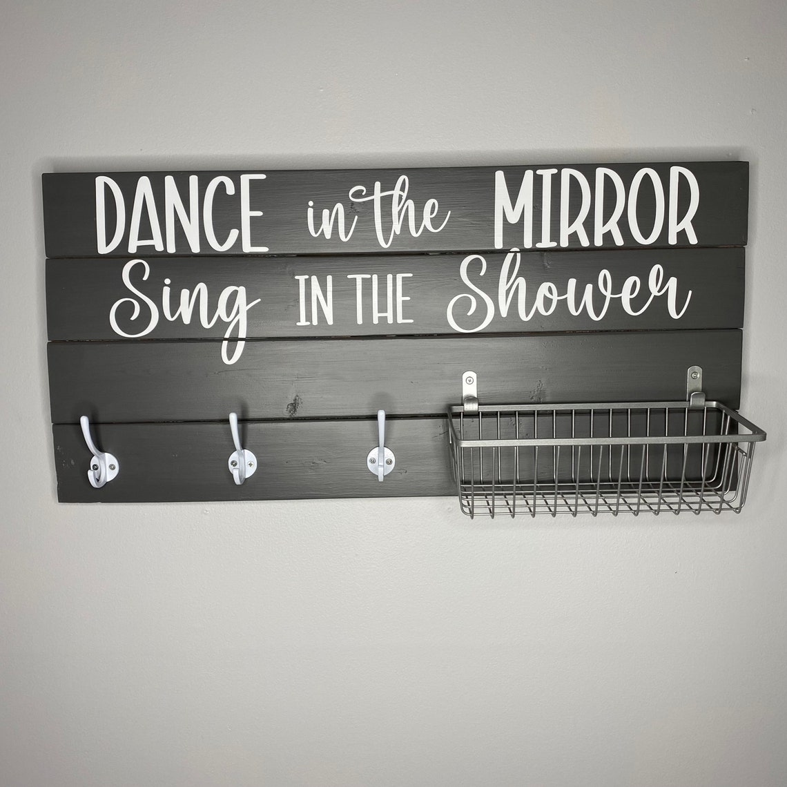 Dance in the Mirror Sing in the Shower Bathroom Humor Sign Etsy