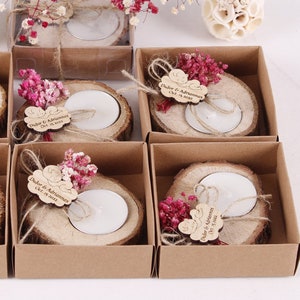 Handmade Baby Shower Candle Favors | Wedding Bulk Favors | Rustic Wedding Favors | Unique Favors | Tealight Holders | Thank You Favors