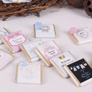Personalisierte Babyparty Schokoladen Favors für Gast in großen Mengen | 1. Geburtstag Schokolade | Taufe Gastgeschenke | Taufgeschenk