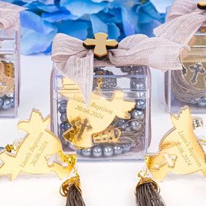 Rosario per battesimo fatto a mano, bomboniera per gli ospiti, rosario per battesimo in confezione multipla, bomboniera per il primo compleanno, bomboniera per la prima comunione, bomboniera per il baby shower
