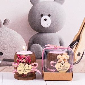 Handmade Baby Shower Candle Favours for Guests, Christening Bulk Favours, 1st Birthday Favours, First Communion, Confirmation, Baptism Favor