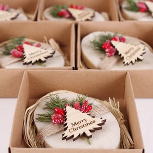 Christmas Scented Soap Favours| Personalised Christmas Gifts | Custom Christmas Favors | Christmas Table | New Year Merry Christmas Favors