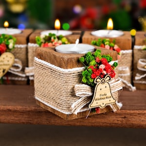 Christmas Decoration, Wooden Candle Holder, Christmas Gifts, Christmas Hosting Decor, Merry Christmas, Happy Holidays, Christmas Ornaments