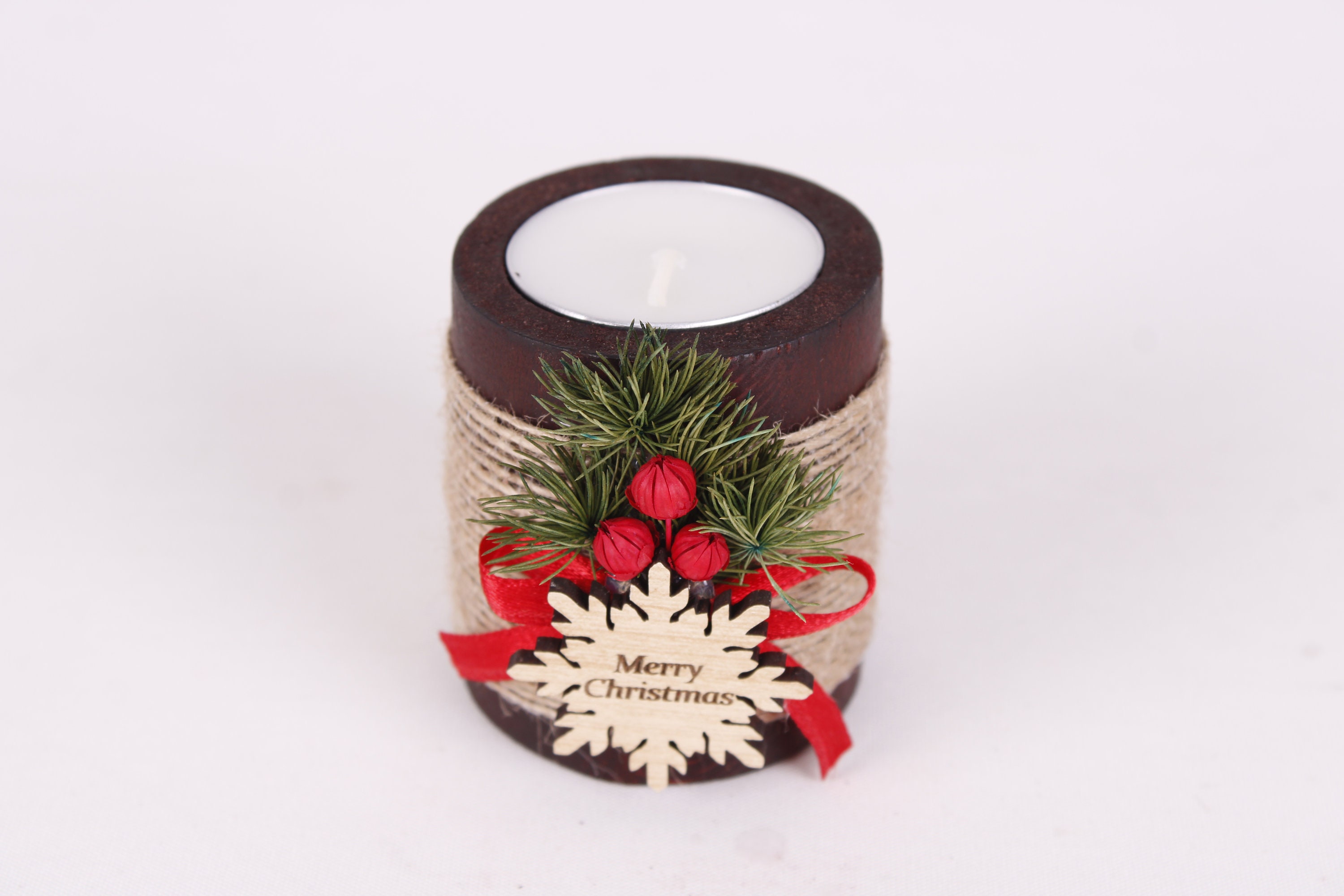 Christmas Personalized Candle Favor Christmas Wooden Candle Etsy UK