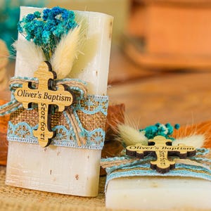Saponi artigianali per bomboniere di battesimo per gli ospiti, bomboniere di sapone personalizzate, bomboniere di sapone per battesimo, bomboniere di sapone per baby shower, bomboniere di sapone per la prima comunione