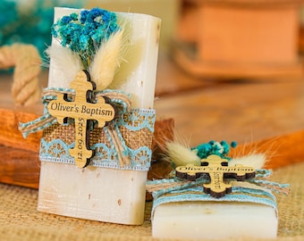 Handmade Soap Baptism Favours for Guest, Personalised Soap Favours, Baptism Soap Favours, Baby Shower Favour Soap, 1st Communion Soap Favour