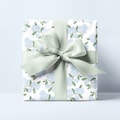 Blue Hydrangea Floral Wrapping Paper: Elegant Gift Wrap by Maddenly Paperie