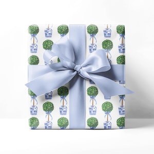 cute wrapping paper chinoiserie topiary paper roll gifts for her birthday present