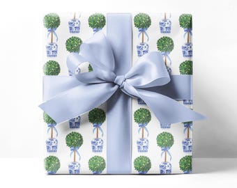 Penelope Wrapping Paper | Bow Girly Preppy Gift Wrap | Maddenly Paperie