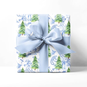 Luxury Patchwork Christmas Wrapping Paper, Blue - Yahoo Shopping