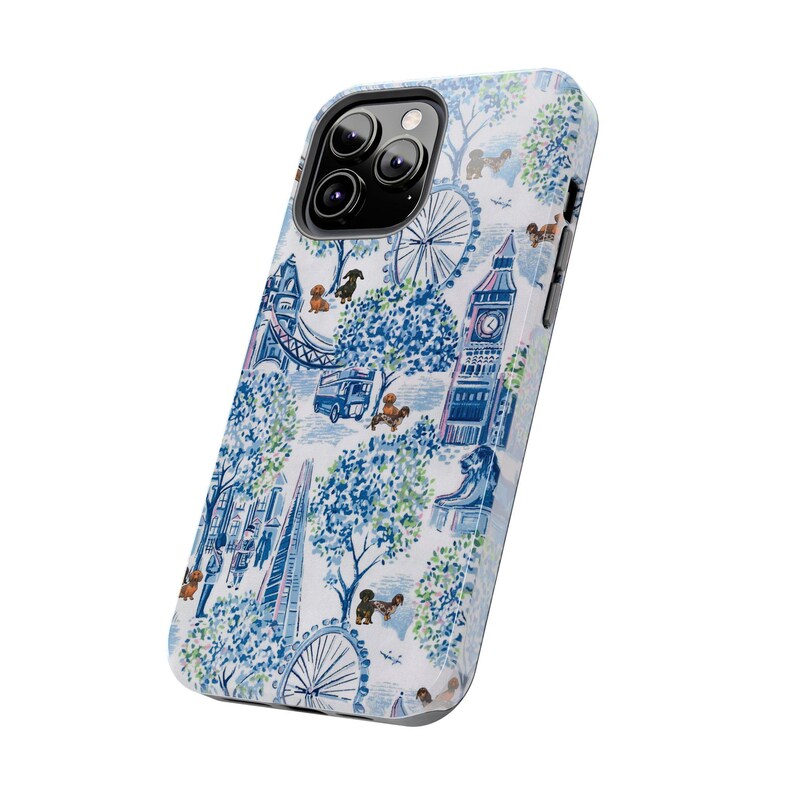 Dachshunds in London Protective Mag-Safe Phone Case image 6