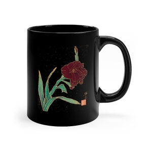 Chinese coffee mug.  Japanese Coffee Mug. Chinese coffee cup.  Japanese coffee cup,   Flower mug.  Flower and butterfly mug.  Mug.  Cup.