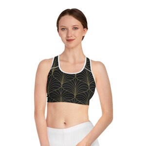 Sports Bra, Yoga Bra, Floral Sports Bra, Printed Sports Bra, Bra, Gift for her, Christmas gift for her, Patterned Sports Bra, Athletic bra