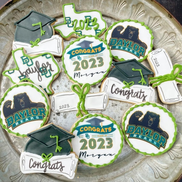 Baylor graduation cookies