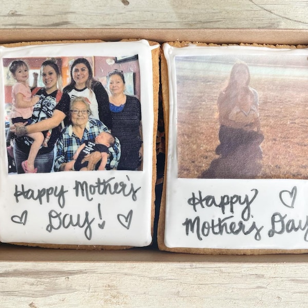 Mothers Day polaroid Photo cookie set