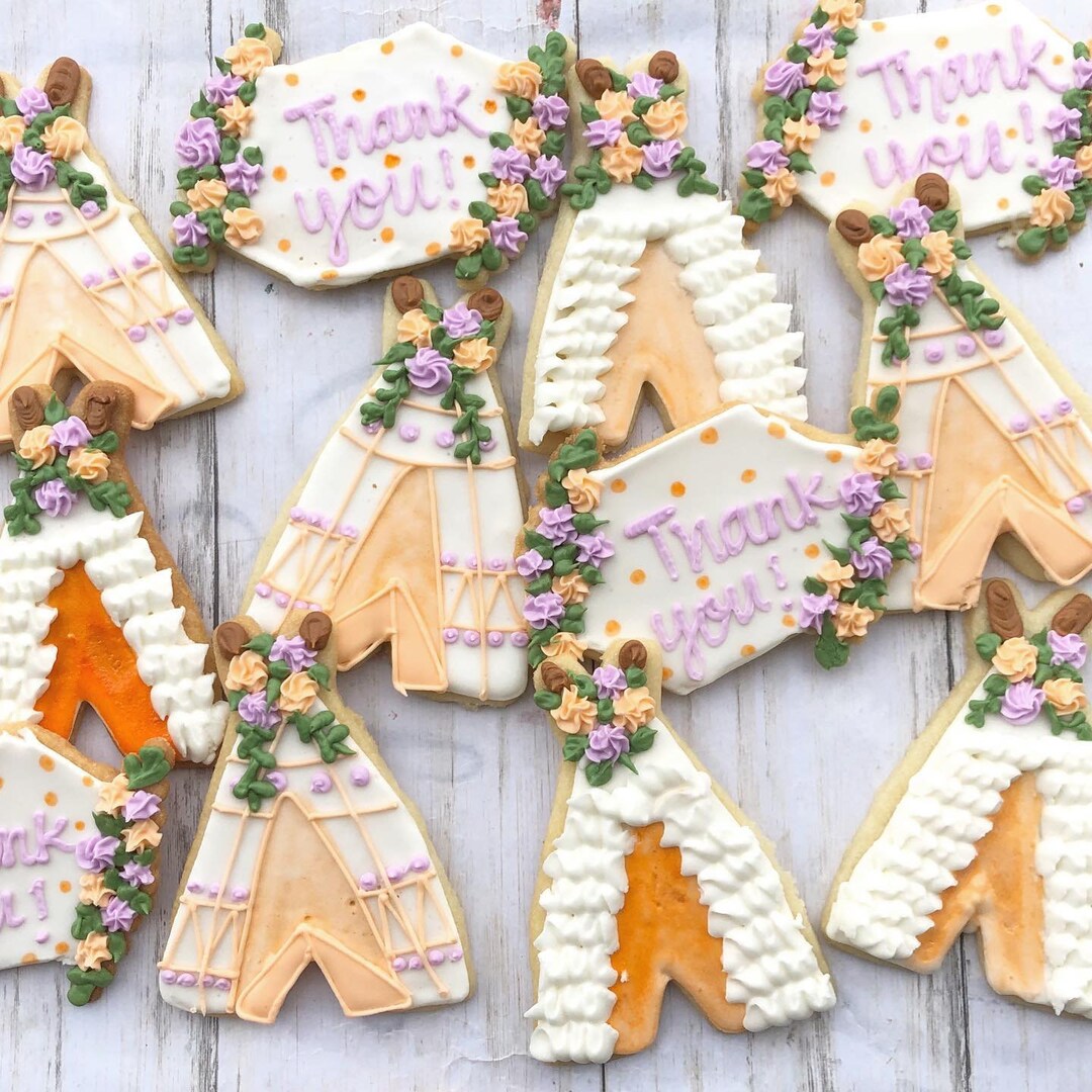 Boho Teepee Cookies Etsy