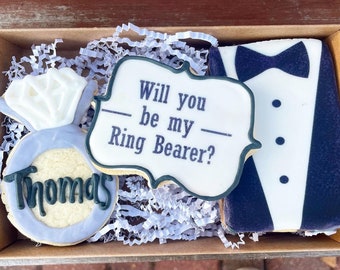 Ring Bearer proposal cookies