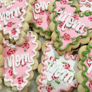 Mom heart cookies Mothers Day