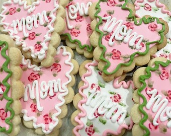 Mom heart cookies Mothers Day