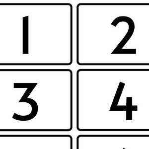 Number Flashcards 0-20 Printable