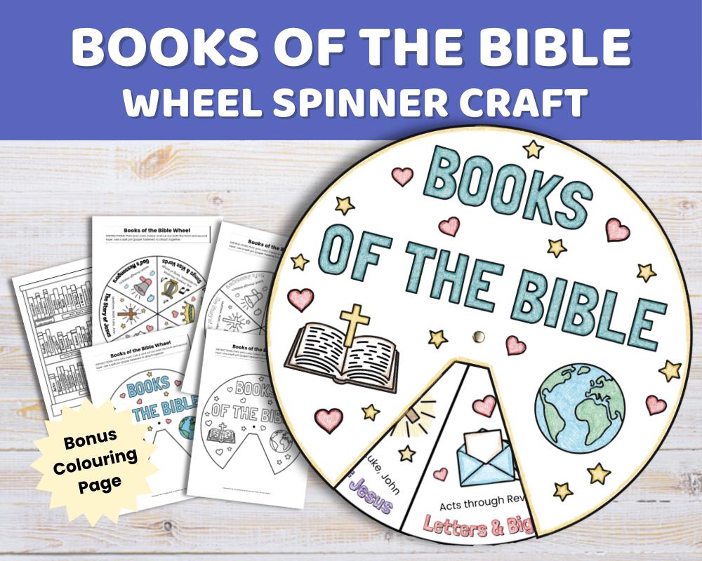 Books of the Bible Wheel Craft | Kids Sunday School Activity (digital ...
