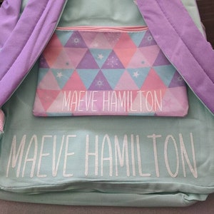 Iron-on  Name Decal Set, Name Iron-On Decal Set, Backpack Name Iron-on, Lunchbox Name Iron-on Decal, Iron-on Name Decal Set