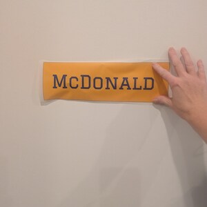 Ready to Press Jersey Name Plate: Hex Code/Team Color Match Available image 5